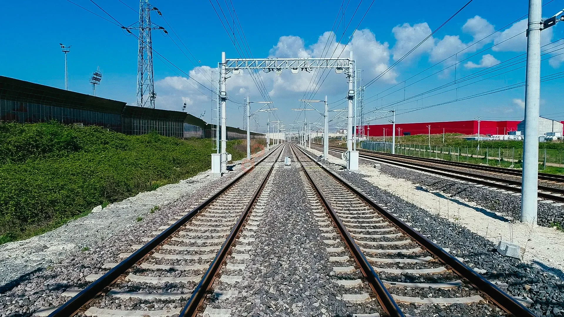 Köşeköy Tren İstasyonu Gabari Taşkın Sensör Sistemleri - Drone Görüntüleme