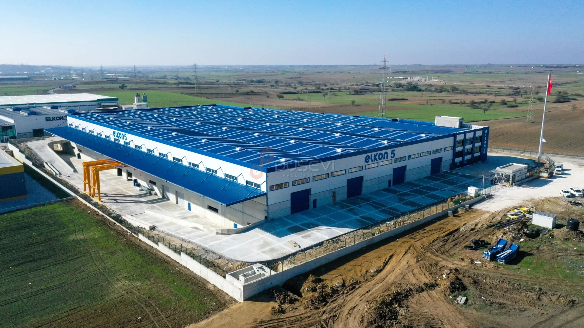 Elkon Beton Santralleri Çerkezköy Fabrika Drone Çekimi