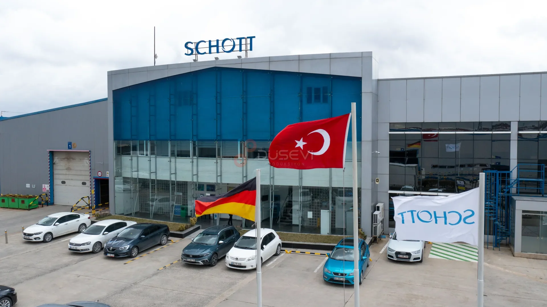SCHOTT Fabrikası Endüstriyel Tesis ve Dış Cephe Drone Fotoğraf Çekimi