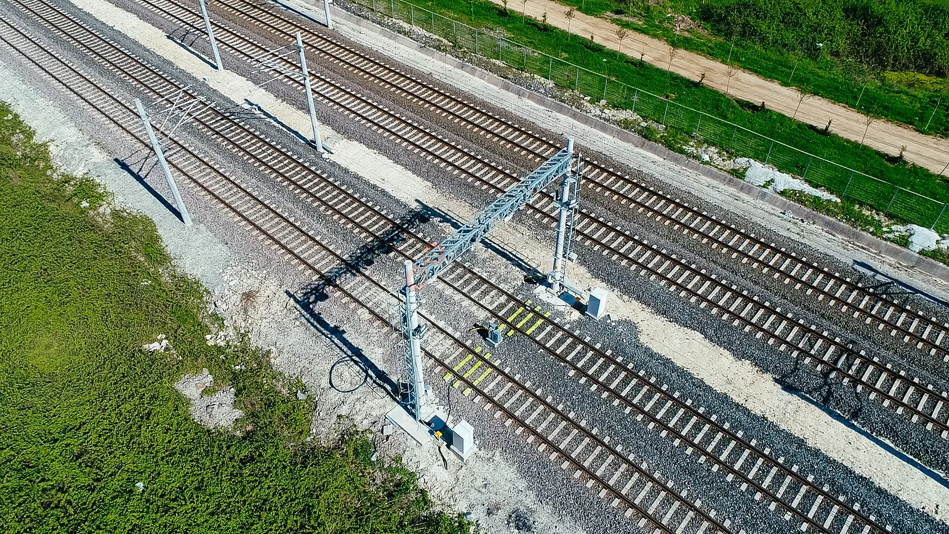 Köşeköy Tren İstasyonu Gabari Taşkın Sensör Sistemleri - Drone Görüntüleme - 3