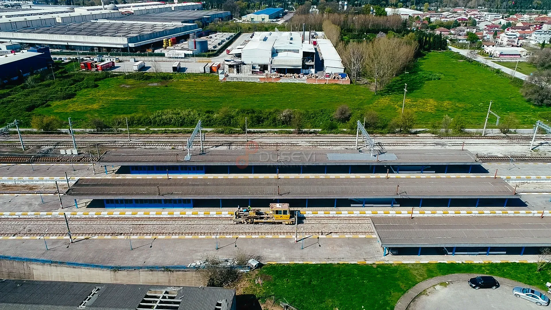 Köşeköy Tren İstasyonu Gabari Taşkın Sensör Sistemleri - Drone Görüntüleme - 5