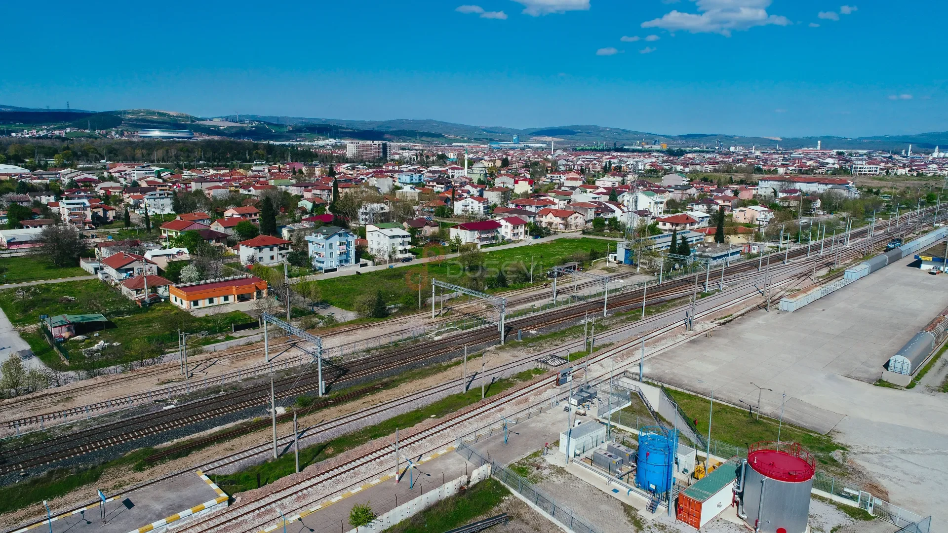 Köşeköy Tren İstasyonu Gabari Taşkın Sensör Sistemleri - Drone Görüntüleme - 8