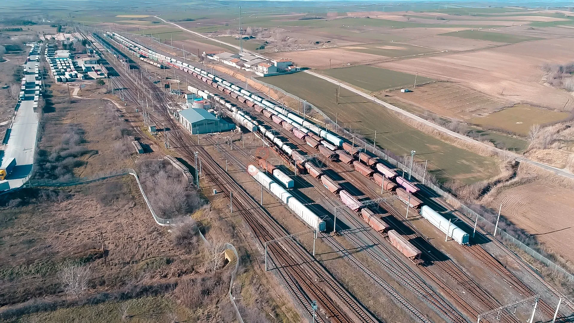Edirne Kapıkule Tren İstasyonu Gabari Taşkın Sensörleri - Drone Çekimi - 2