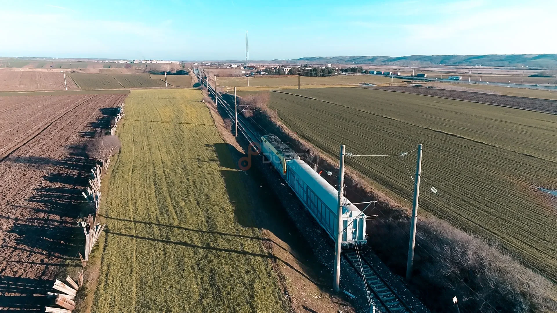 Edirne Kapıkule Tren İstasyonu Gabari Taşkın Sensörleri - Drone Çekimi - 5