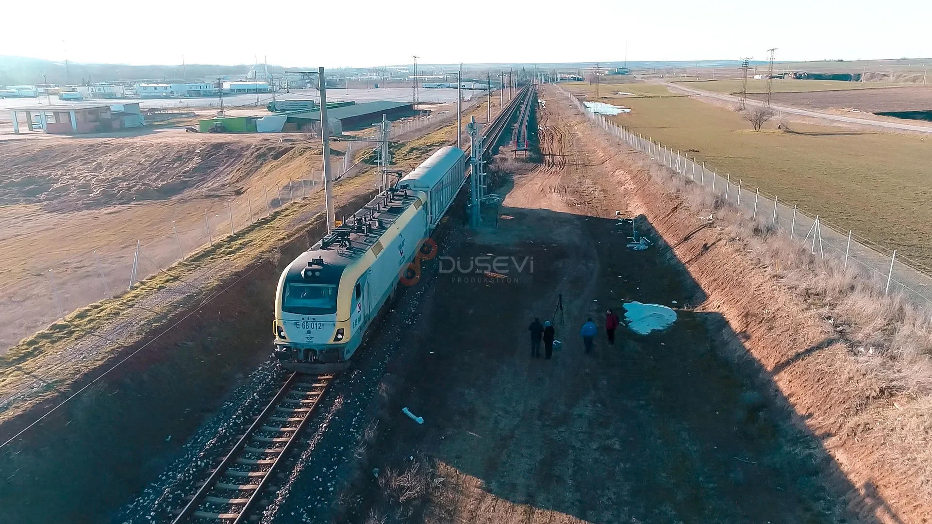 Edirne Kapıkule Tren İstasyonu Gabari Taşkın Sensörleri - Drone Çekimi - 6