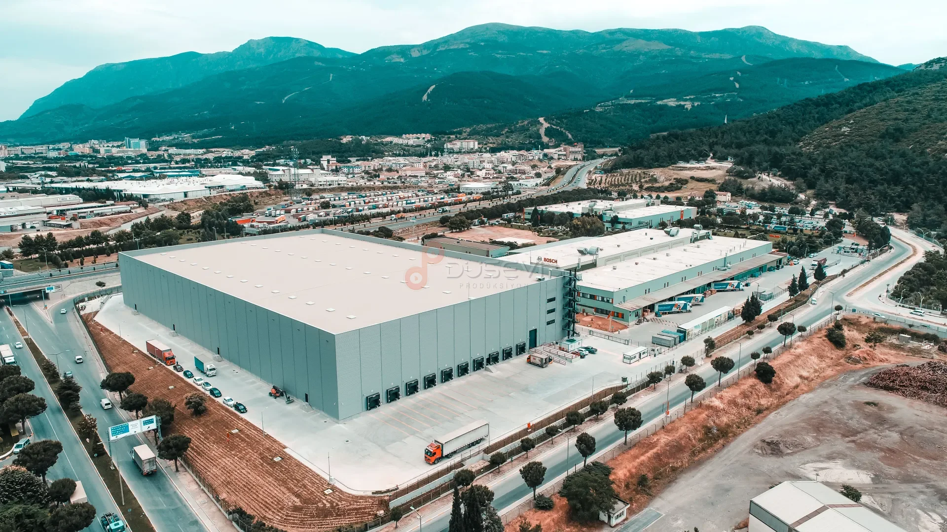 Manisa OSB Endüstriyel Tesis ve Fabrika Drone Çekimi - 13