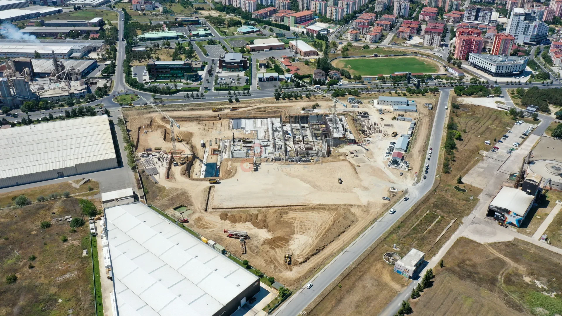 Pelsan Tekstil Fabrika İnşaatı - Endüstriyel Drone Çekimi - 2