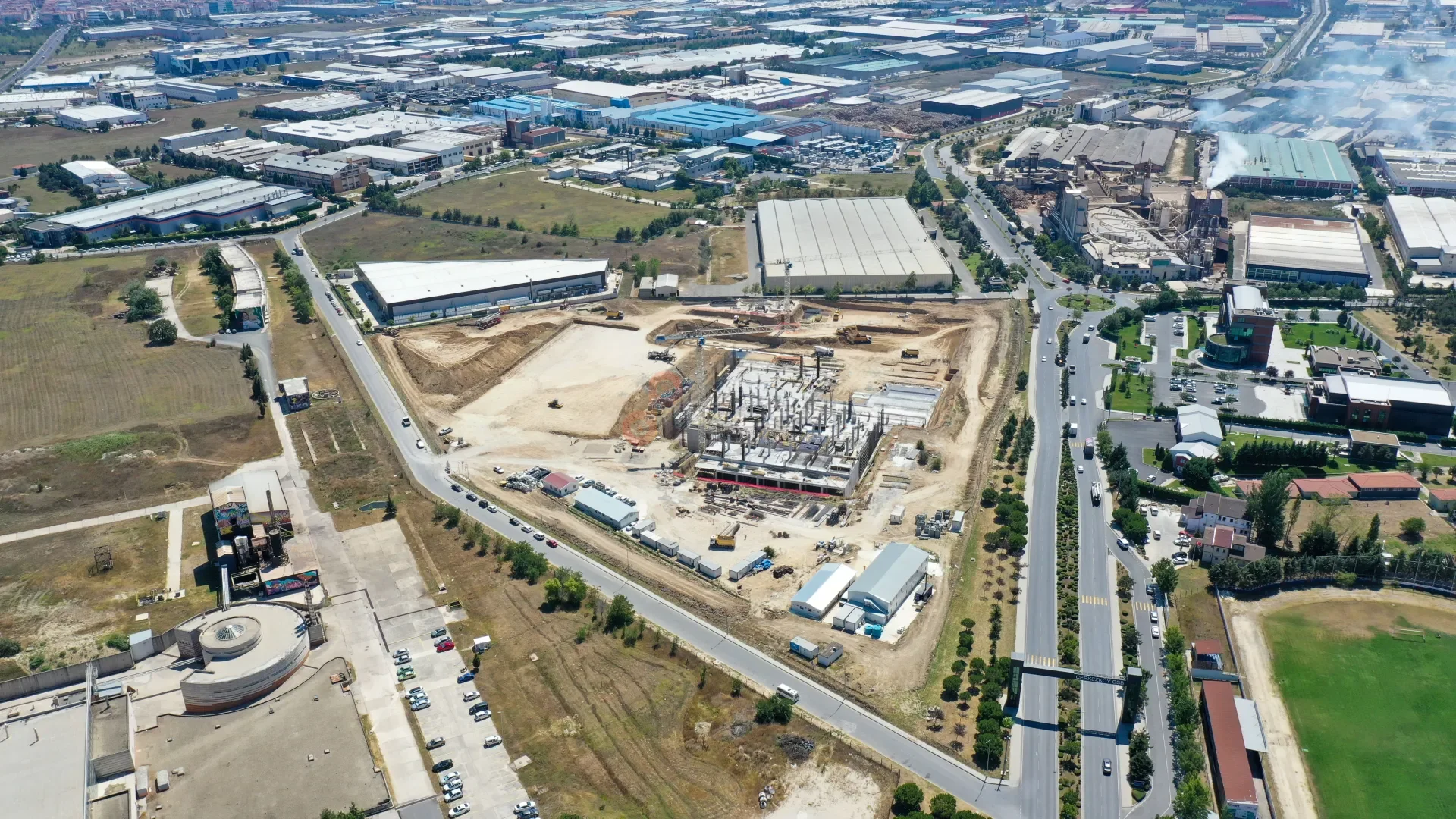 Pelsan Tekstil Fabrika İnşaatı - Endüstriyel Drone Çekimi - 5