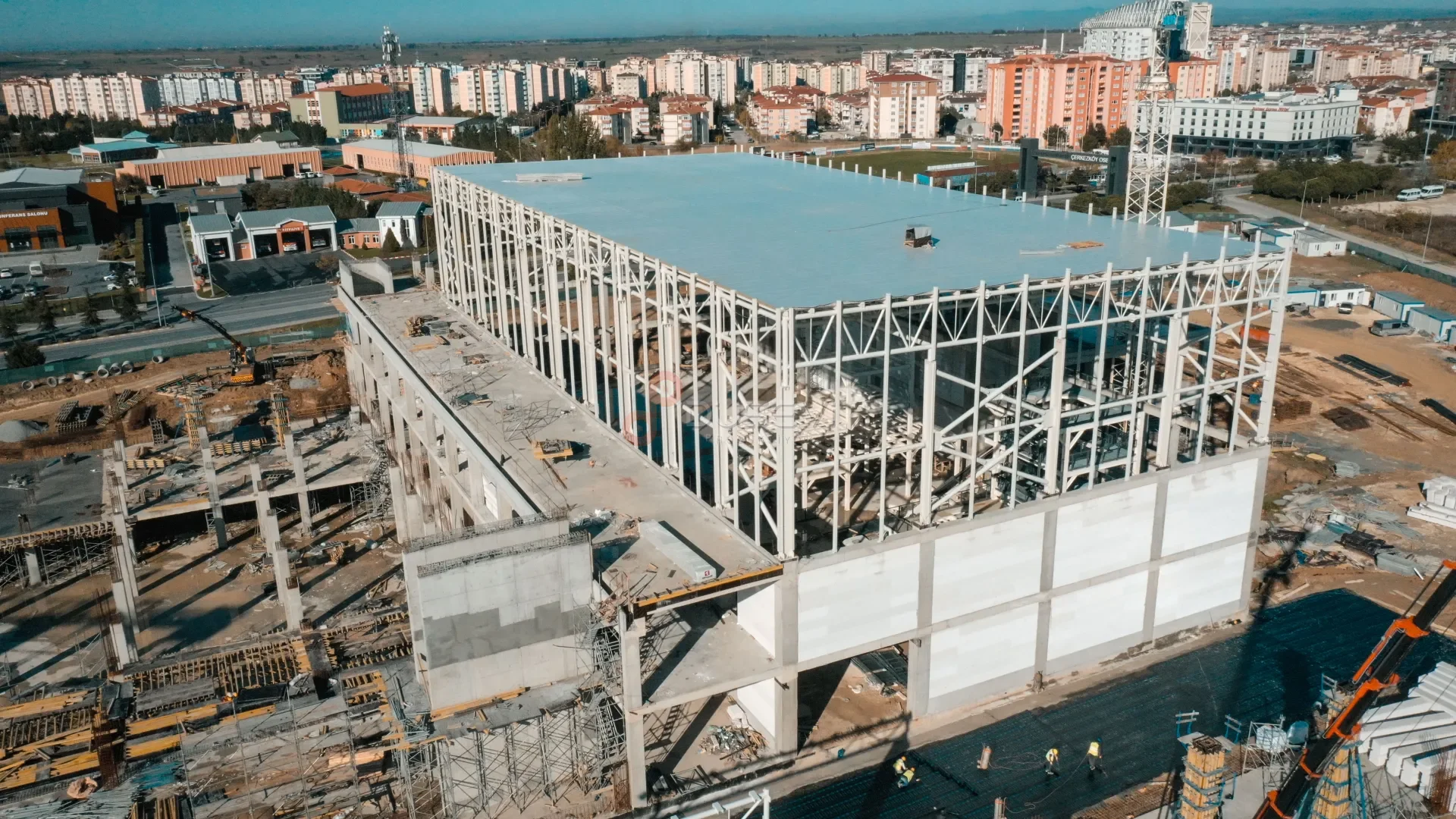 Kapaklı OSB Fabrika İnşaatı - Profesyonel Şantiye Drone Çekimi - 3