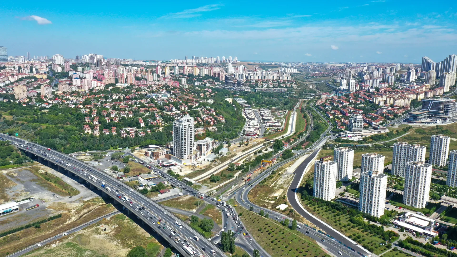 Bahçeşehir Park Cadde Sosyal Yaşam ve Ticari Alan Drone Çekimi - 8