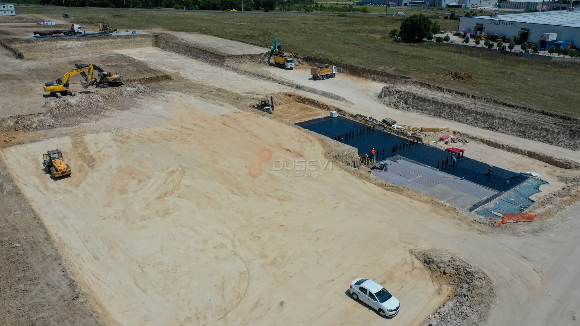 Çerkezköy Fabrika İnşaatı: Temelden Anahtar Teslime Drone ile İnşaat Takibi - 2
