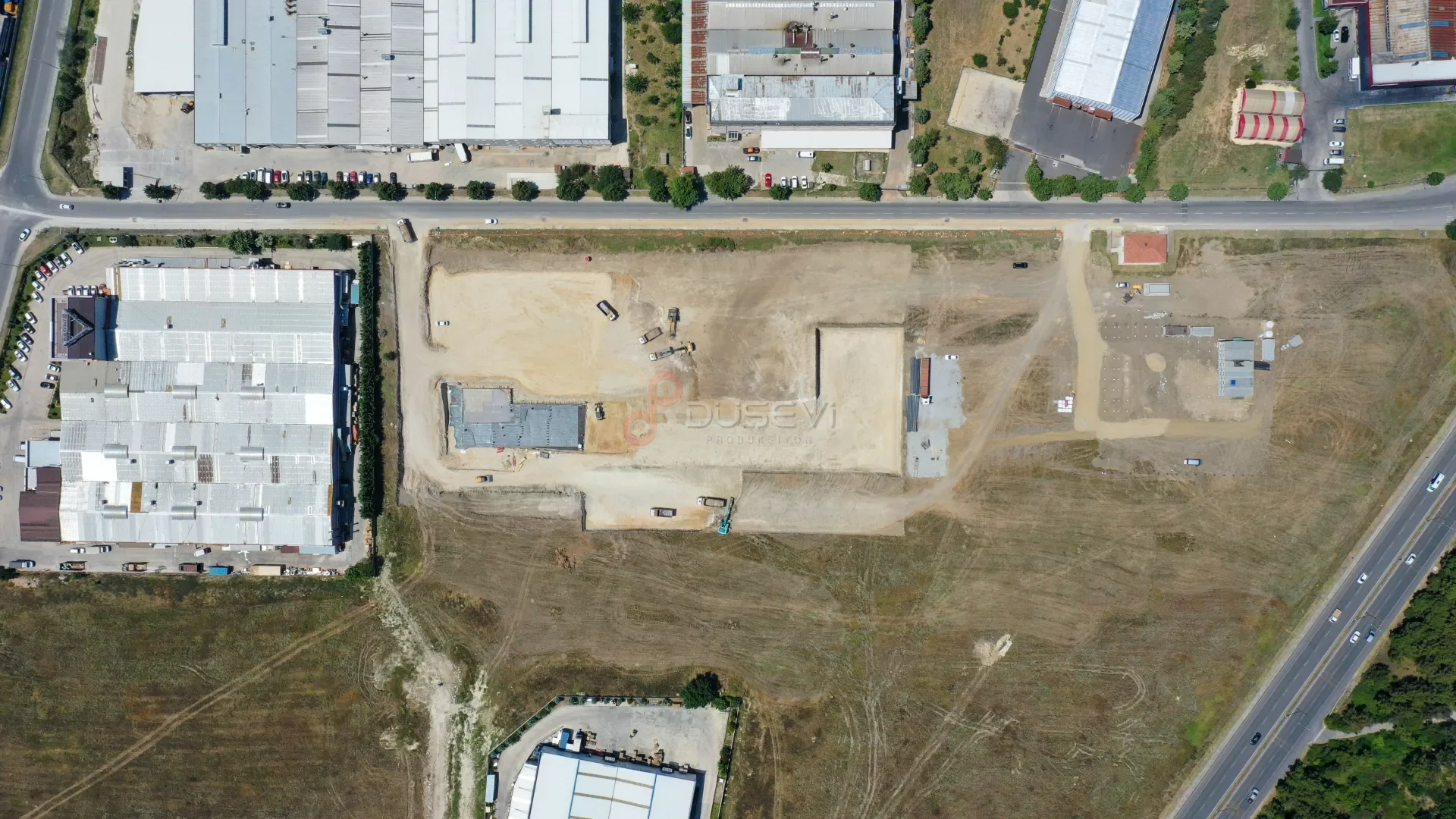 Çerkezköy Fabrika İnşaatı: Temelden Anahtar Teslime Drone ile İnşaat Takibi - 4