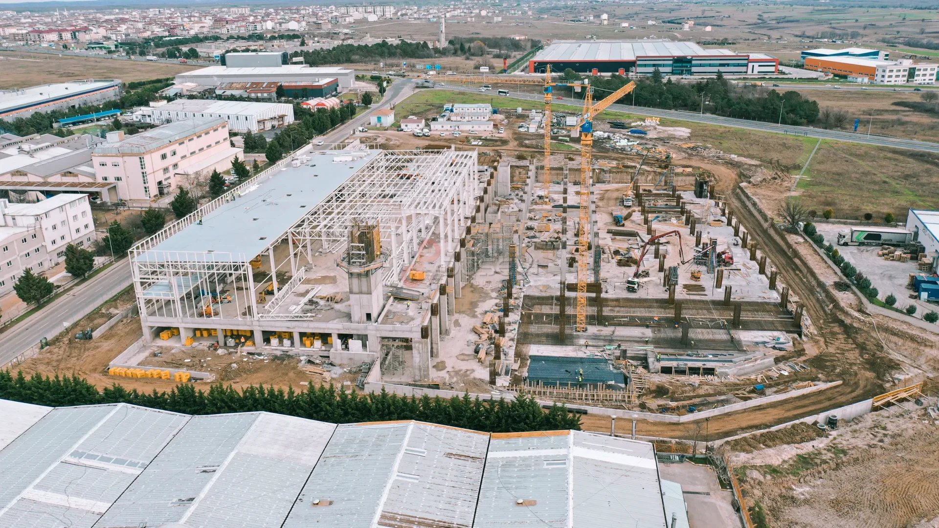 Tekirdağ İnşaat İlerleme Takibi ve Şantiye Sahası Drone Çekimi - 5