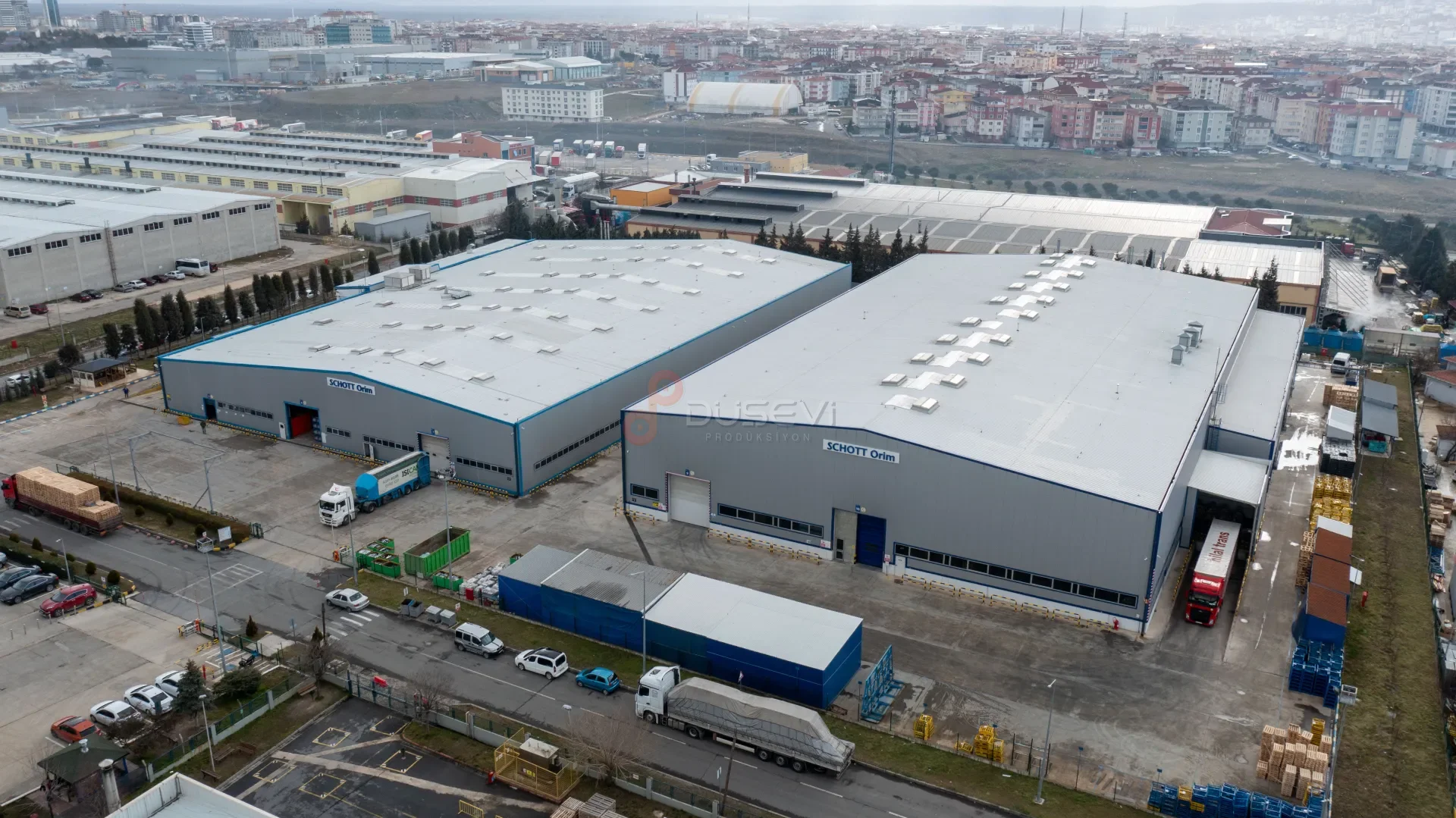 SCHOTT Fabrikası Endüstriyel Tesis ve Dış Cephe Drone Fotoğraf Çekimi - 5