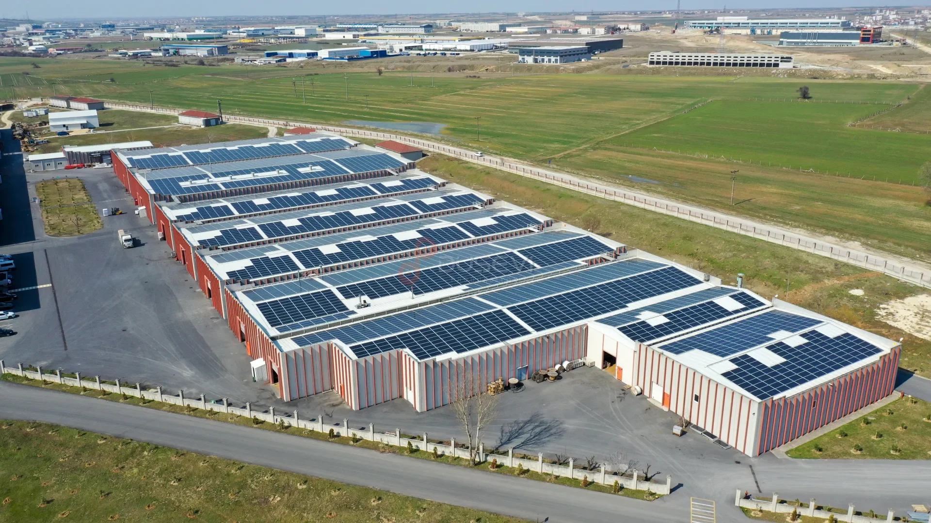 Başarı Enerji Çerkezköy Özcanlar Tekstil Çatı GEZ Projesi Drone Çekimi - 2