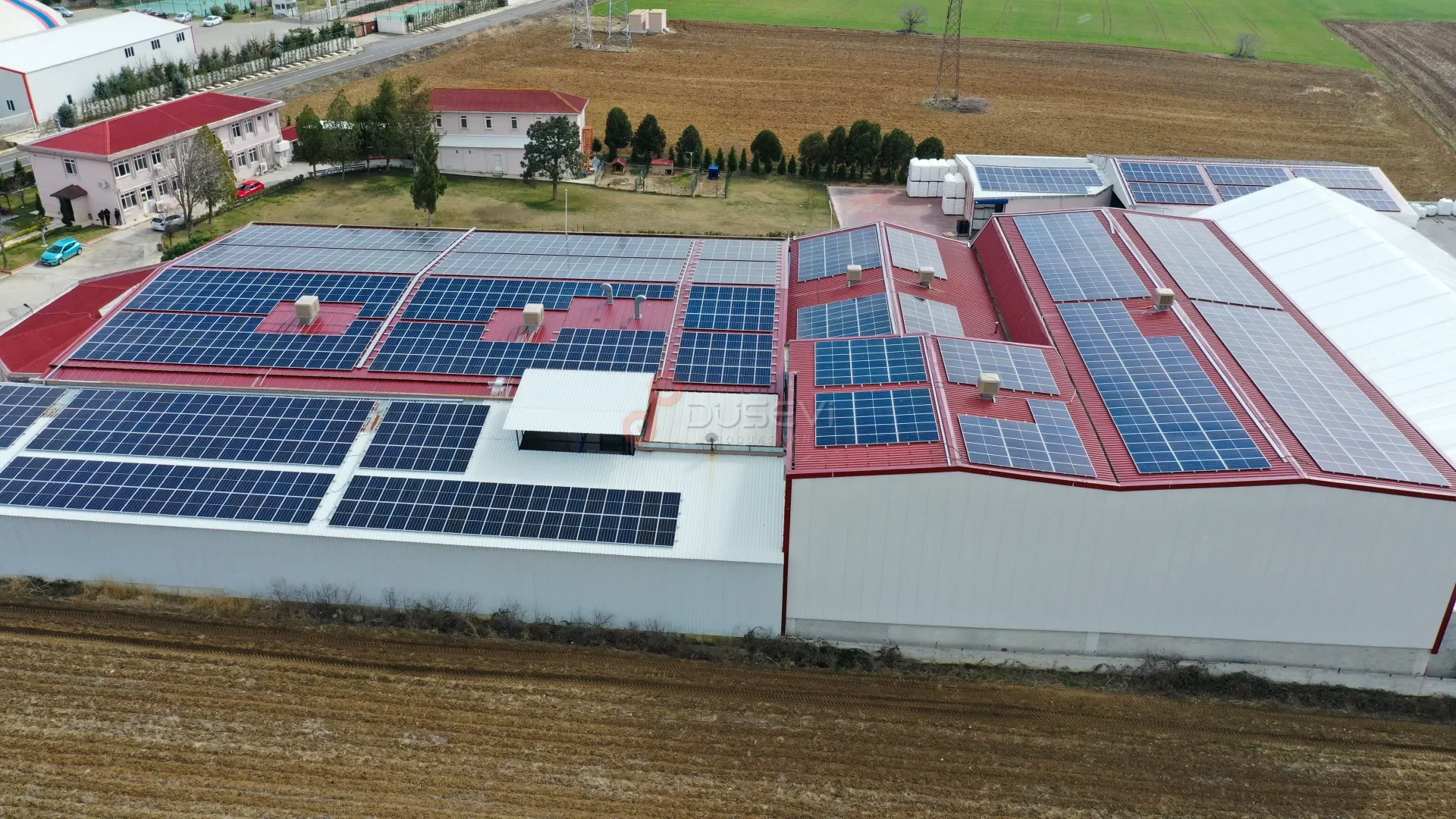 SOLARRA & Slingsan Çatı GES Projesi - Süleymanpaşa Profesyonel Drone Çekimi - 2