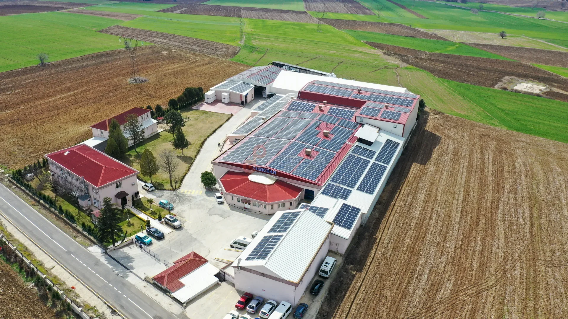 SOLARRA & Slingsan Çatı GES Projesi - Süleymanpaşa Profesyonel Drone Çekimi - 4
