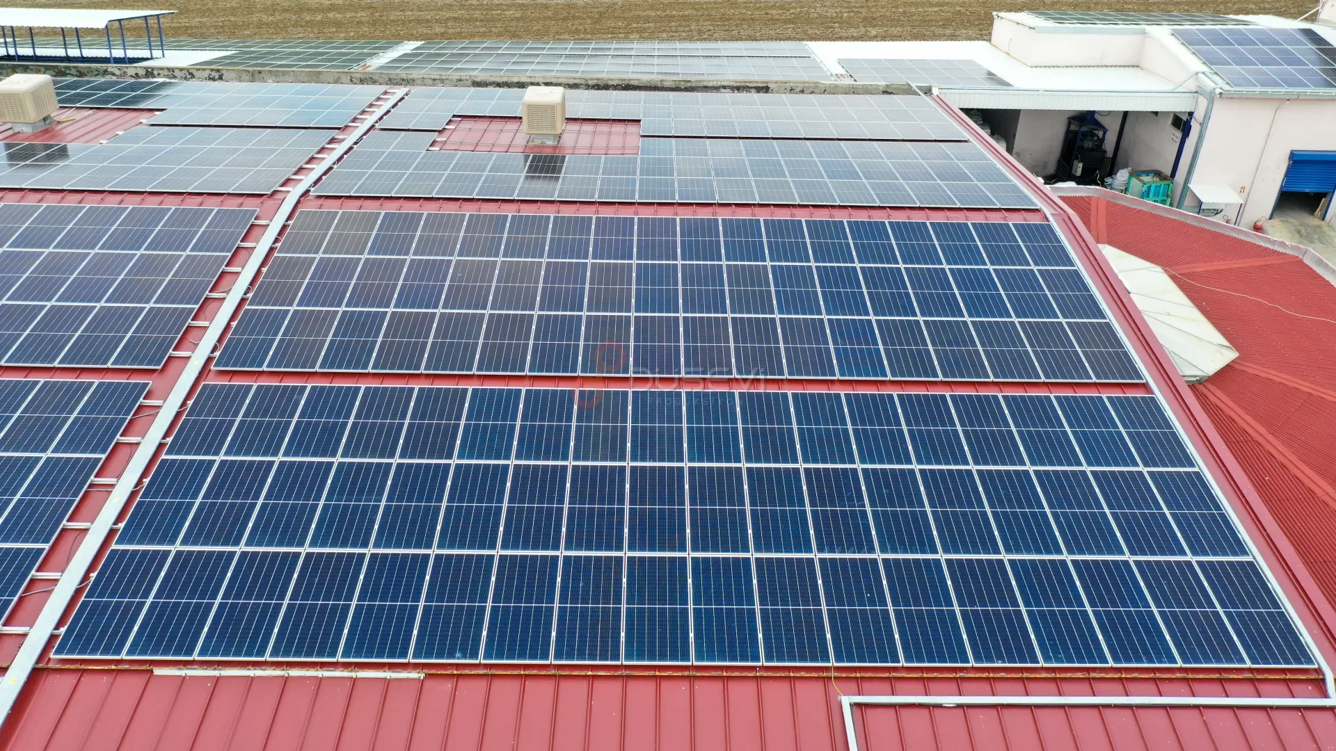SOLARRA & Slingsan Çatı GES Projesi - Süleymanpaşa Profesyonel Drone Çekimi - 5