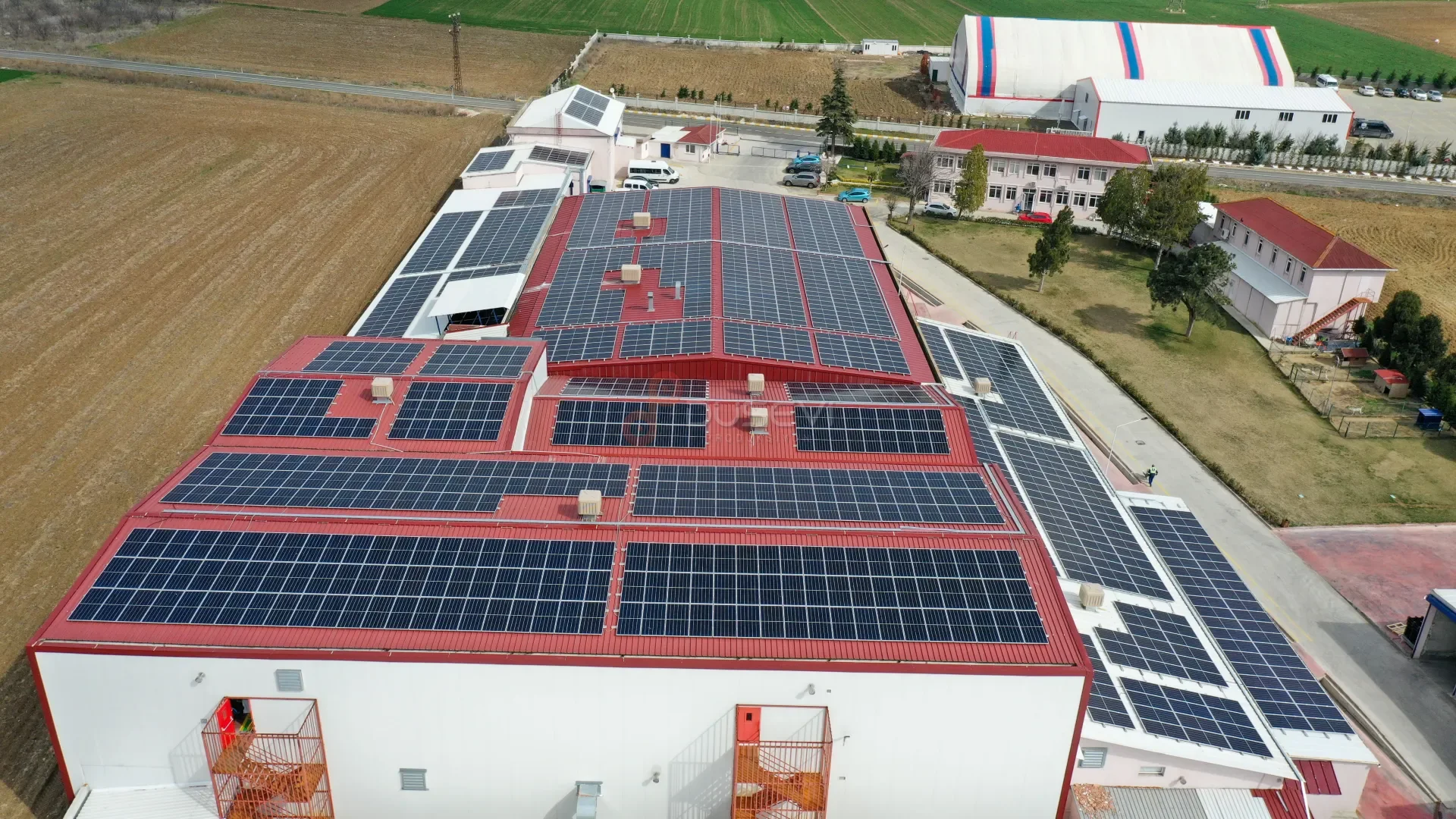 SOLARRA & Slingsan Çatı GES Projesi - Süleymanpaşa Profesyonel Drone Çekimi - 6