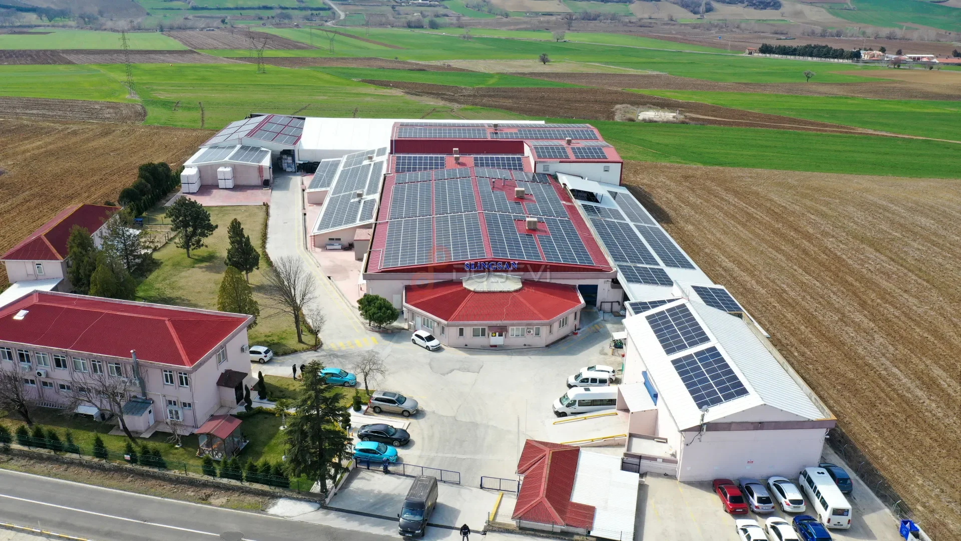 SOLARRA & Slingsan Çatı GES Projesi - Süleymanpaşa Profesyonel Drone Çekimi - 7