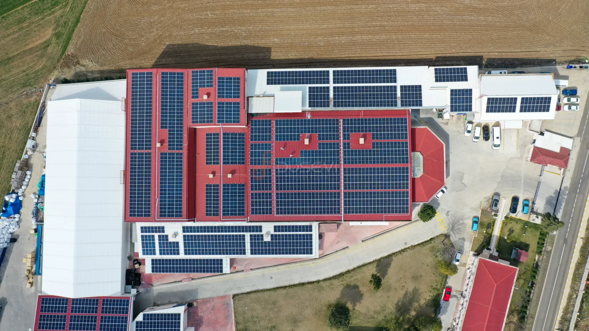 SOLARRA & Slingsan Çatı GES Projesi - Süleymanpaşa Profesyonel Drone Çekimi - 8