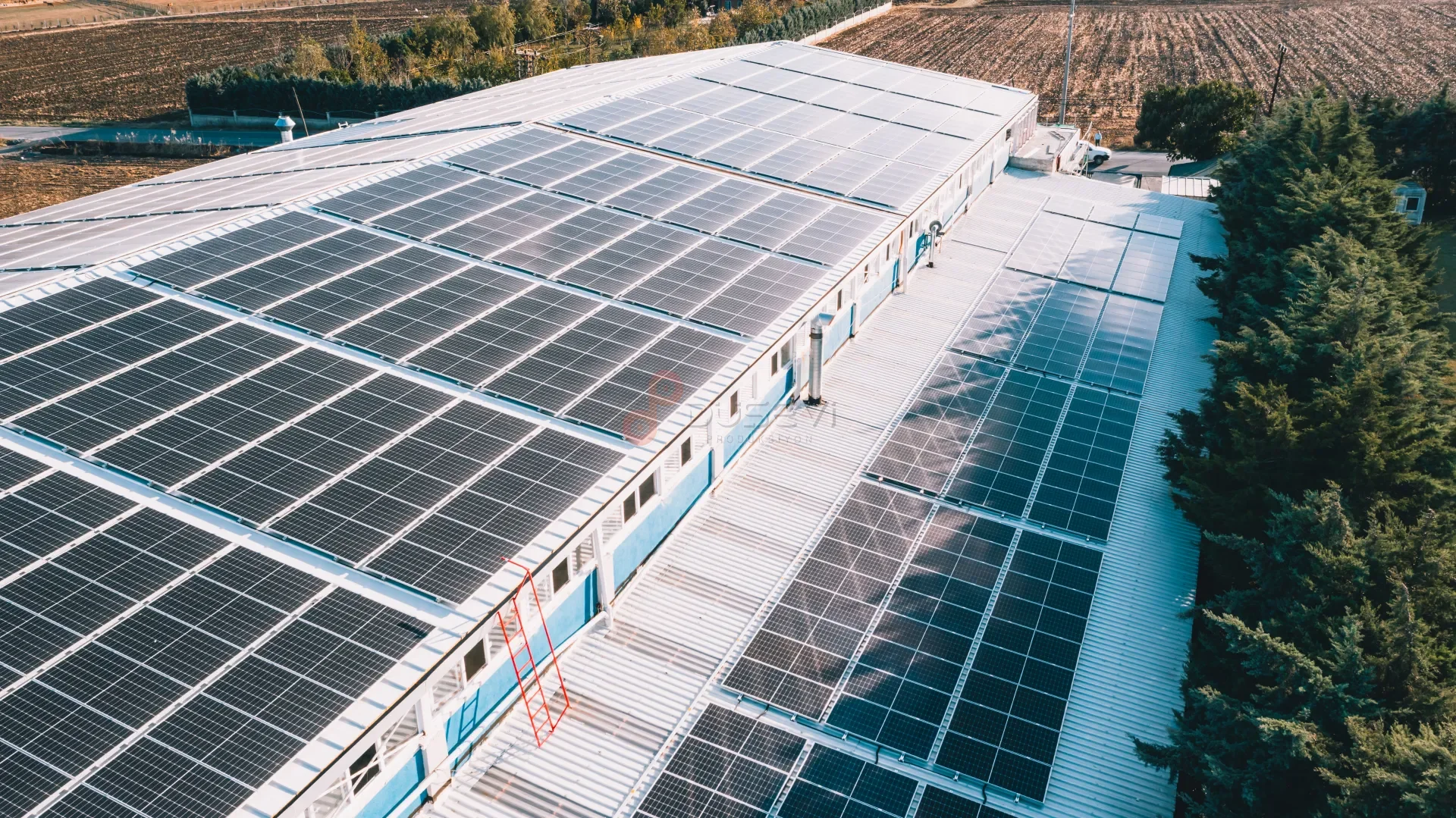 Solarra & Fly Soft Silivri Fabrikası Çatı GES Projesi Profesyonel Drone Çekimi - 6
