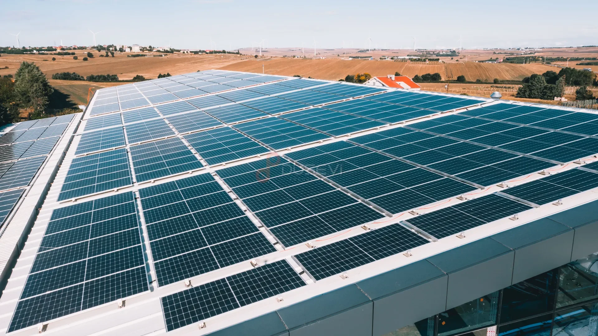 Solarra & Fly Soft Silivri Fabrikası Çatı GES Projesi Profesyonel Drone Çekimi - 7