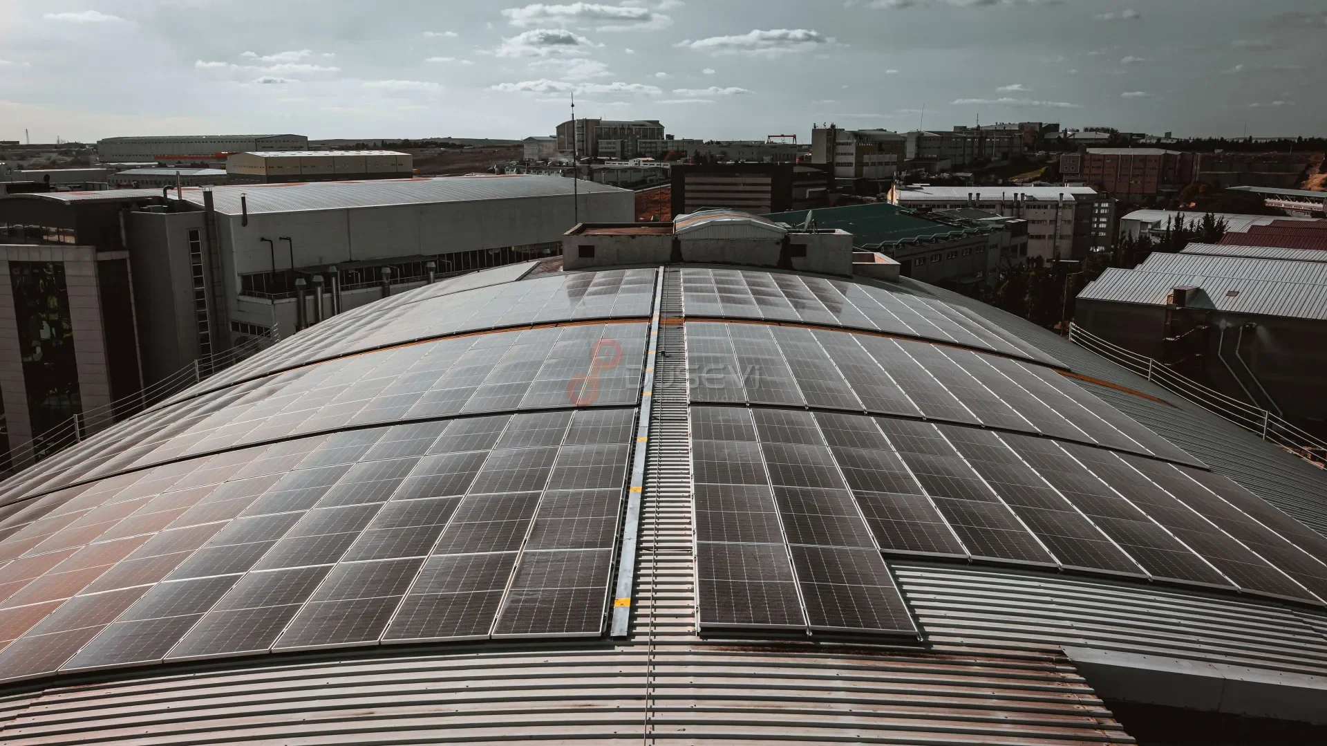 Solarra & Alsan İplik Hadımköy Fabrikası Çatı GES Projesi Profesyonel Drone Çekimi - 2