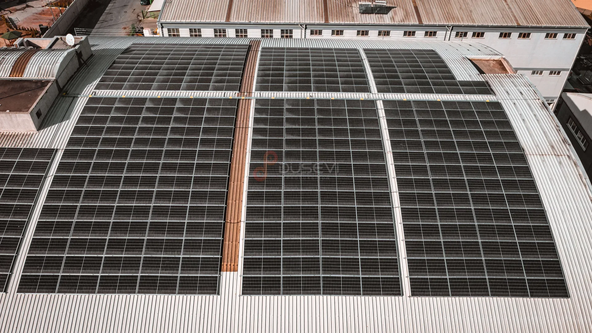 Solarra & Alsan İplik Hadımköy Fabrikası Çatı GES Projesi Profesyonel Drone Çekimi - 6