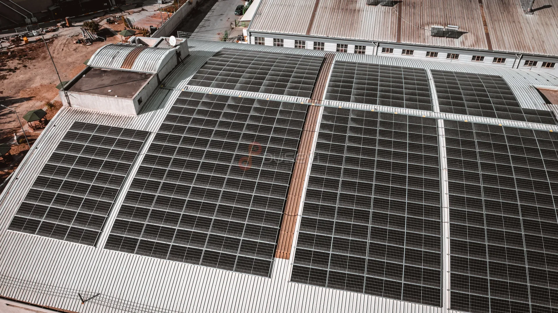 Solarra & Alsan İplik Hadımköy Fabrikası Çatı GES Projesi Profesyonel Drone Çekimi - 8