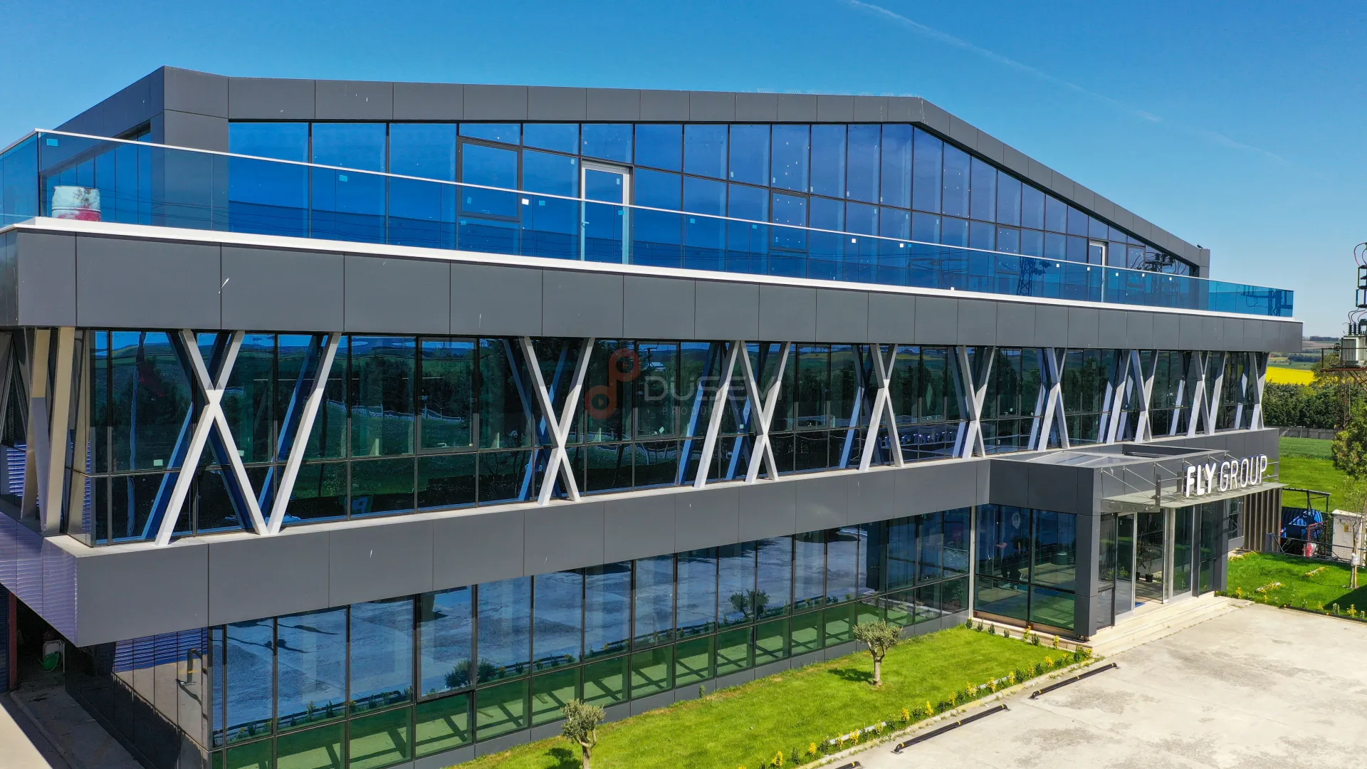 Solarra & Fly Group Silivri Fabrikası Çatı GES Projesi Profesyonel Drone Çekimi - 6