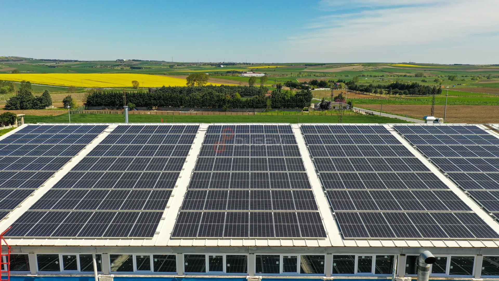 Solarra & Fly Group Silivri Fabrikası Çatı GES Projesi Profesyonel Drone Çekimi - 7