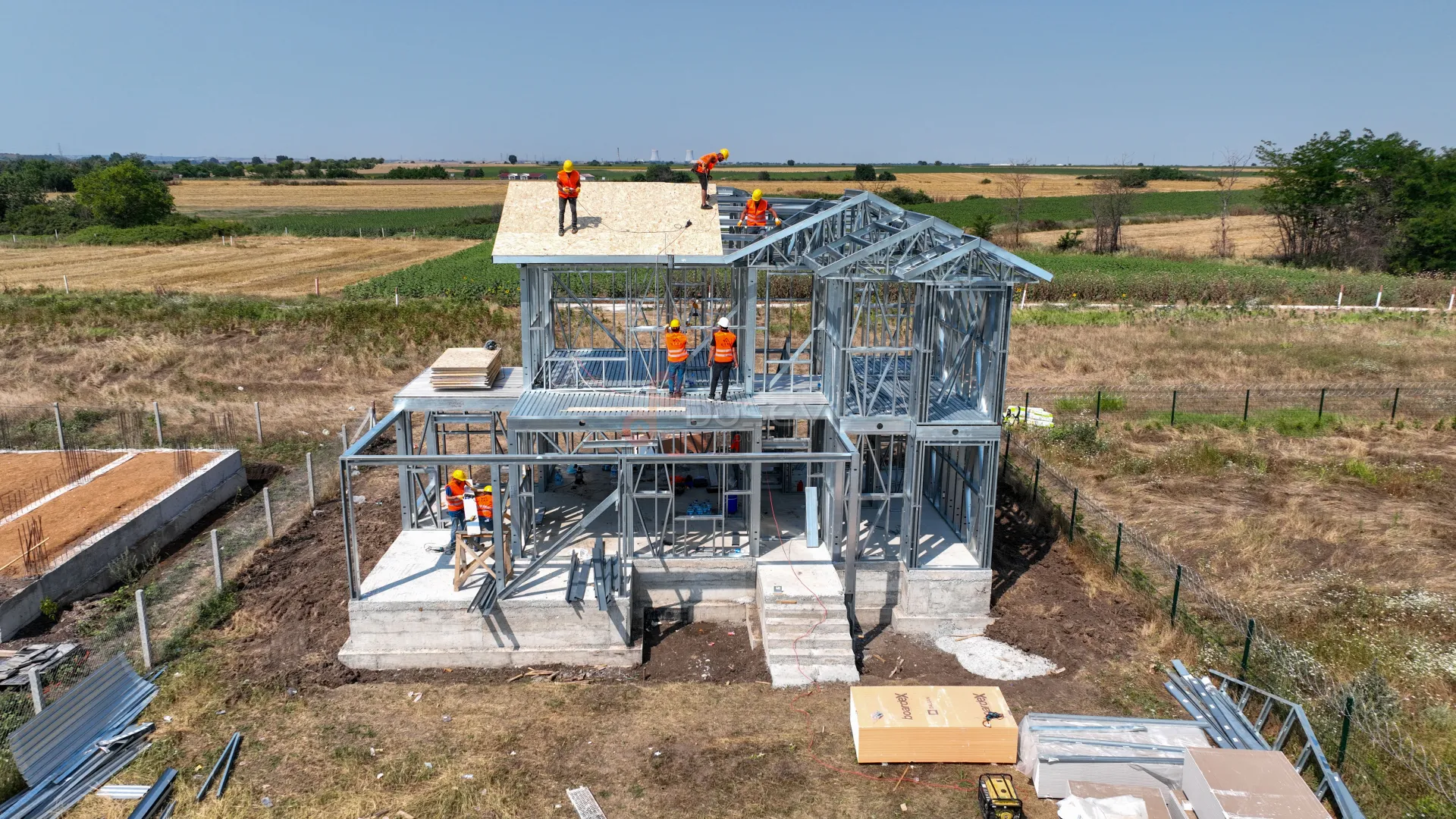 Lüleburgaz Modern Villa ve Bina İnşaat Projeleri Profesyonel Drone Çekimi
