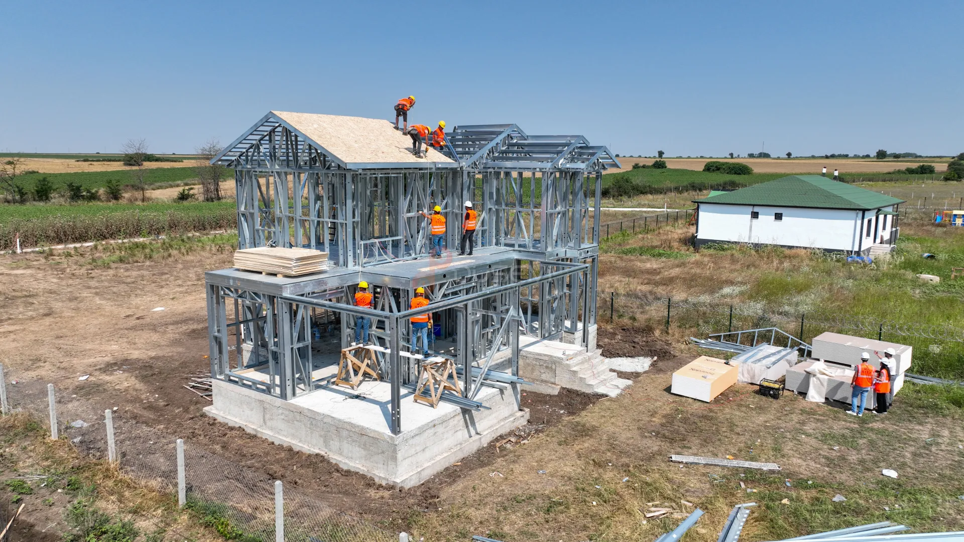 Lüleburgaz Modern Villa ve Bina İnşaat Projeleri Profesyonel Drone Çekimi - 3