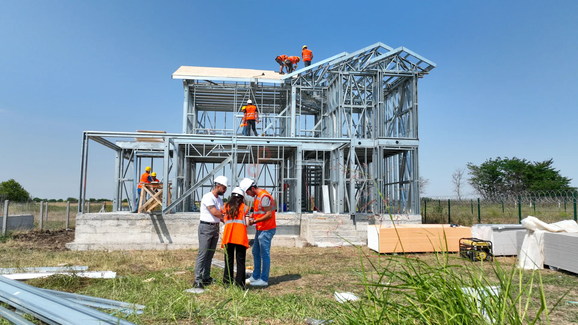 Lüleburgaz Modern Villa ve Bina İnşaat Projeleri Profesyonel Drone Çekimi - 7
