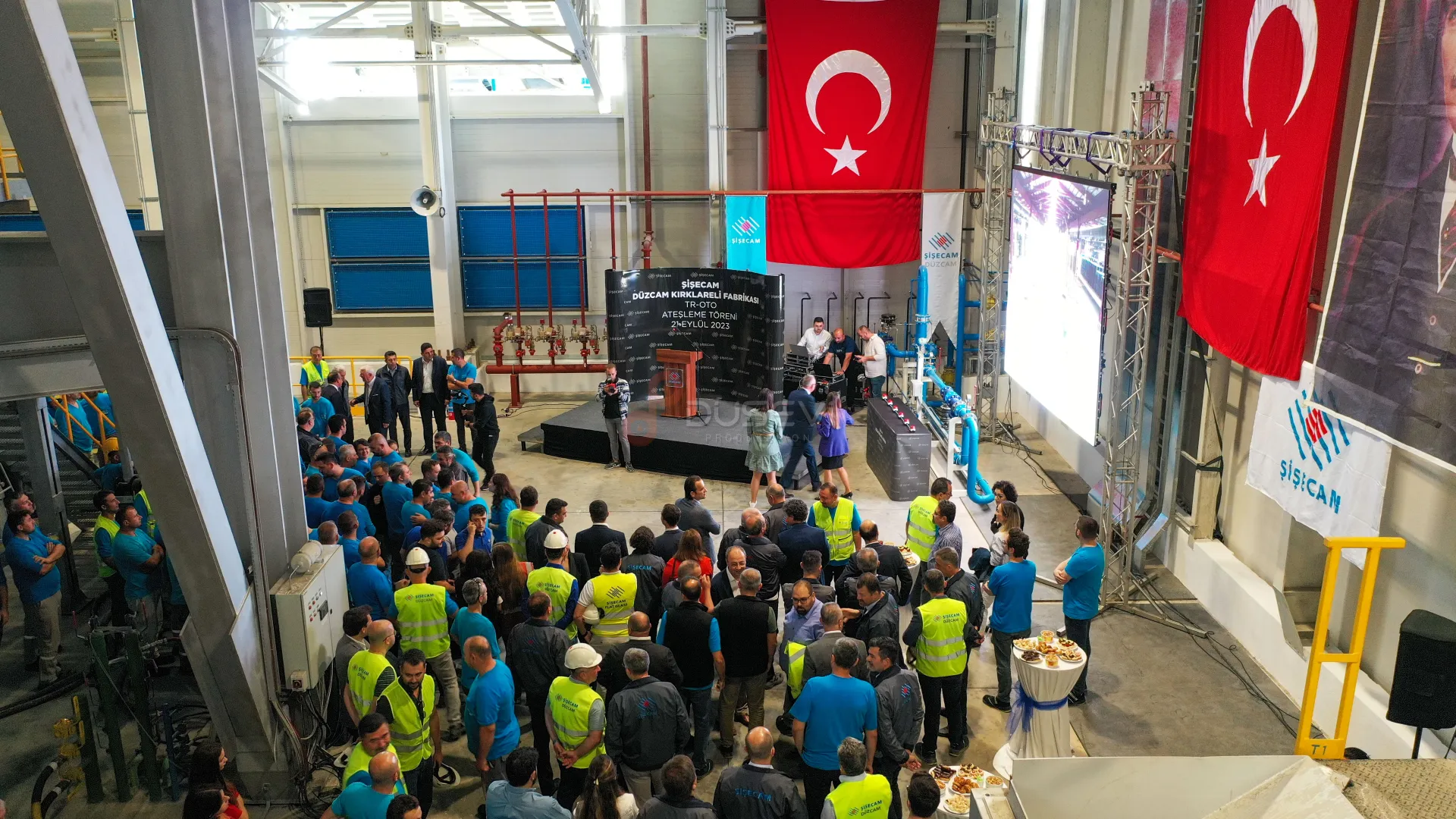 Şişecam Lüleburgaz Fabrikası Yeni Ateşleme Fırını Açılış Töreni Profesyonel Prodüksiyonu - 5