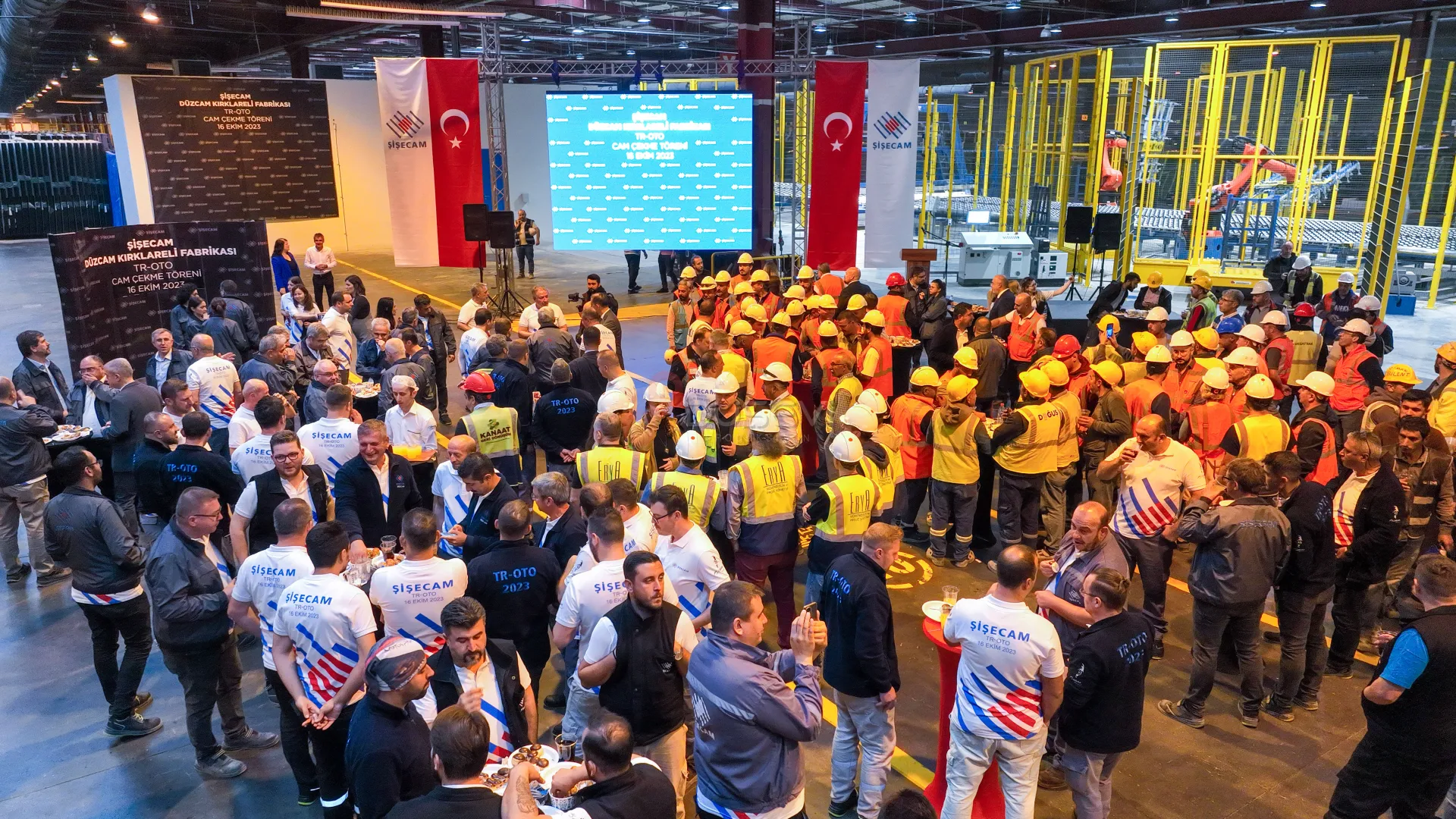 Şişecam Lüleburgaz Fabrikası Tarihi Cam Çekme Töreni Profesyonel Prodüksiyonu - 3