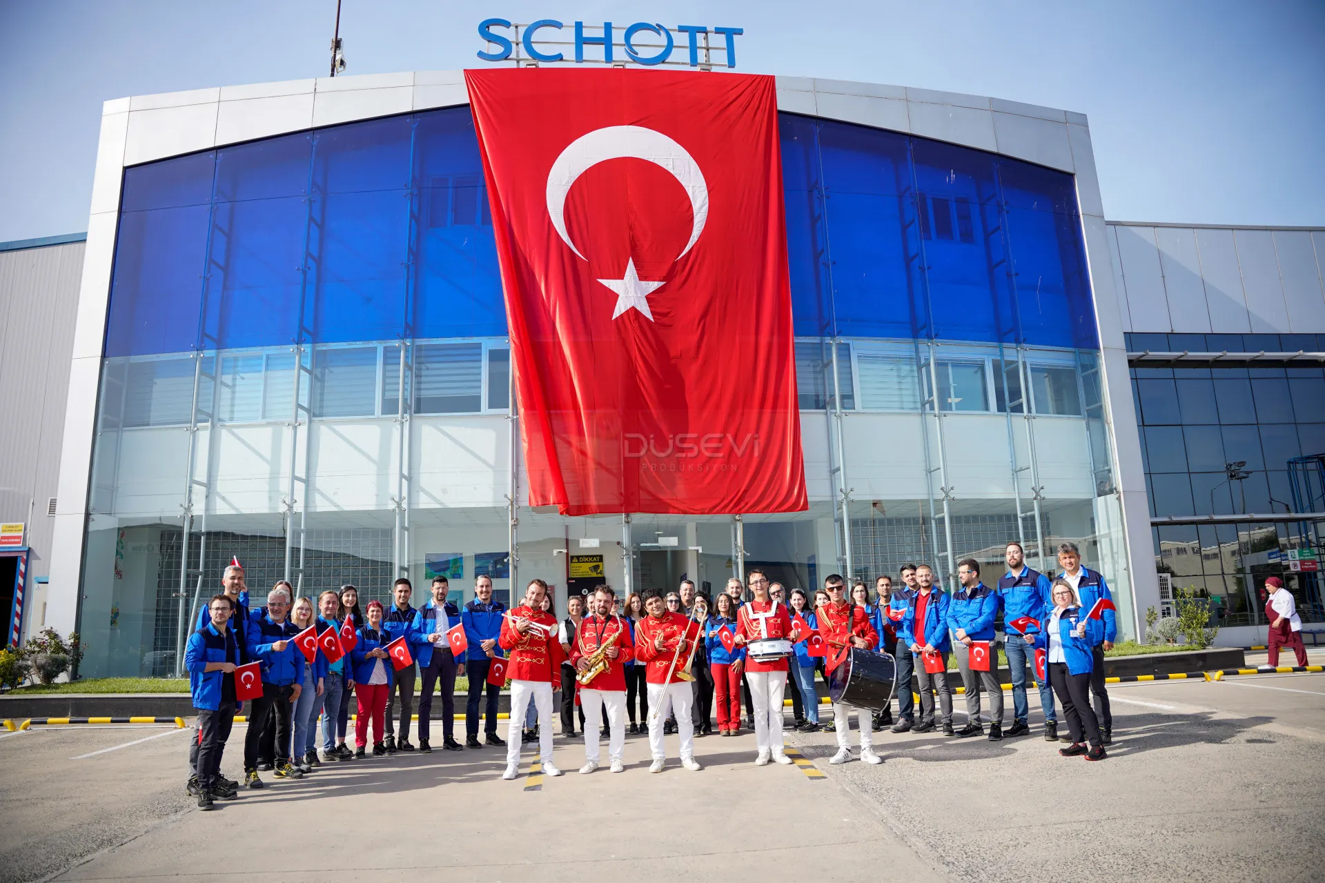 Schott Orim Çerkezköy Fabrikası 29 Ekim Cumhuriyet Bayramı Coşkulu Kutlama ve Bando Etkinliği Çekimi - 2