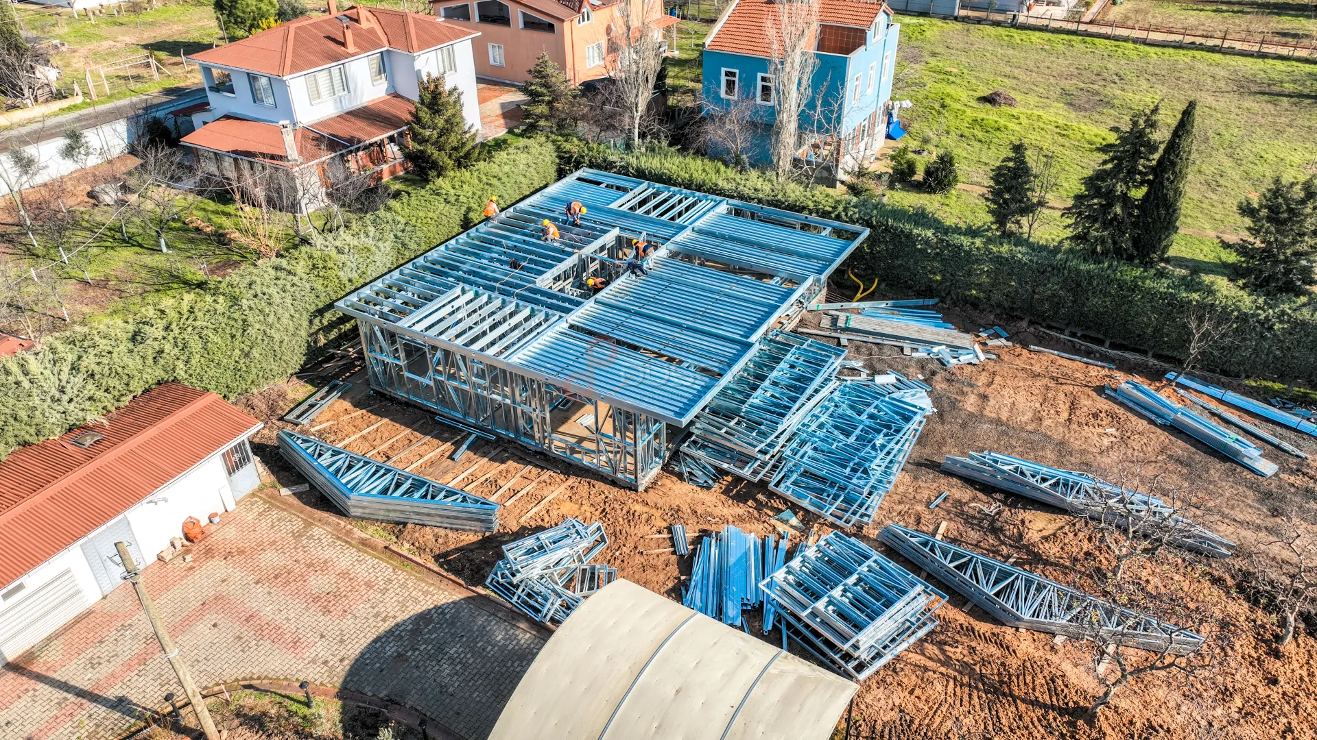 Çorlu Modern Konut ve Lüks Villa Projeleri Profesyonel Drone ve Mimari Tanıtım Çekimi - 4