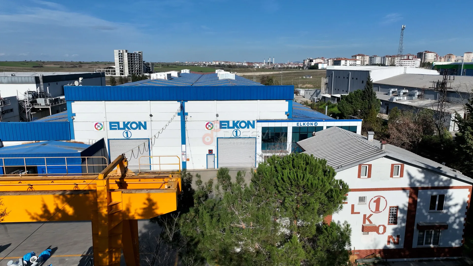 ELKON 1 Üretim Tesisi Çerkezköy: Profesyonel Endüstriyel Drone Çekimi ve Fabrika Tanıtımı - 5