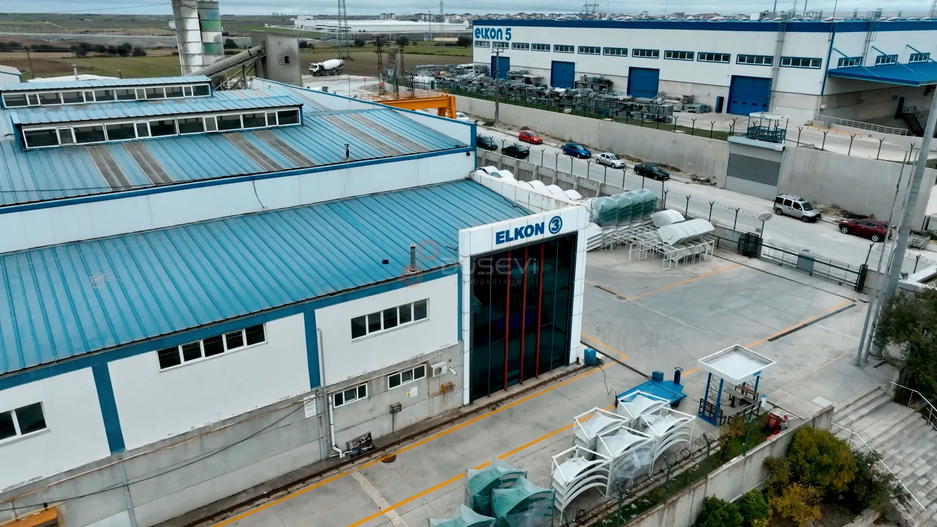 ELKON 3 Üretim Tesisi Çerkezköy: Profesyonel Havadan Görüntüleme ve Endüstriyel Tanıtım - 2