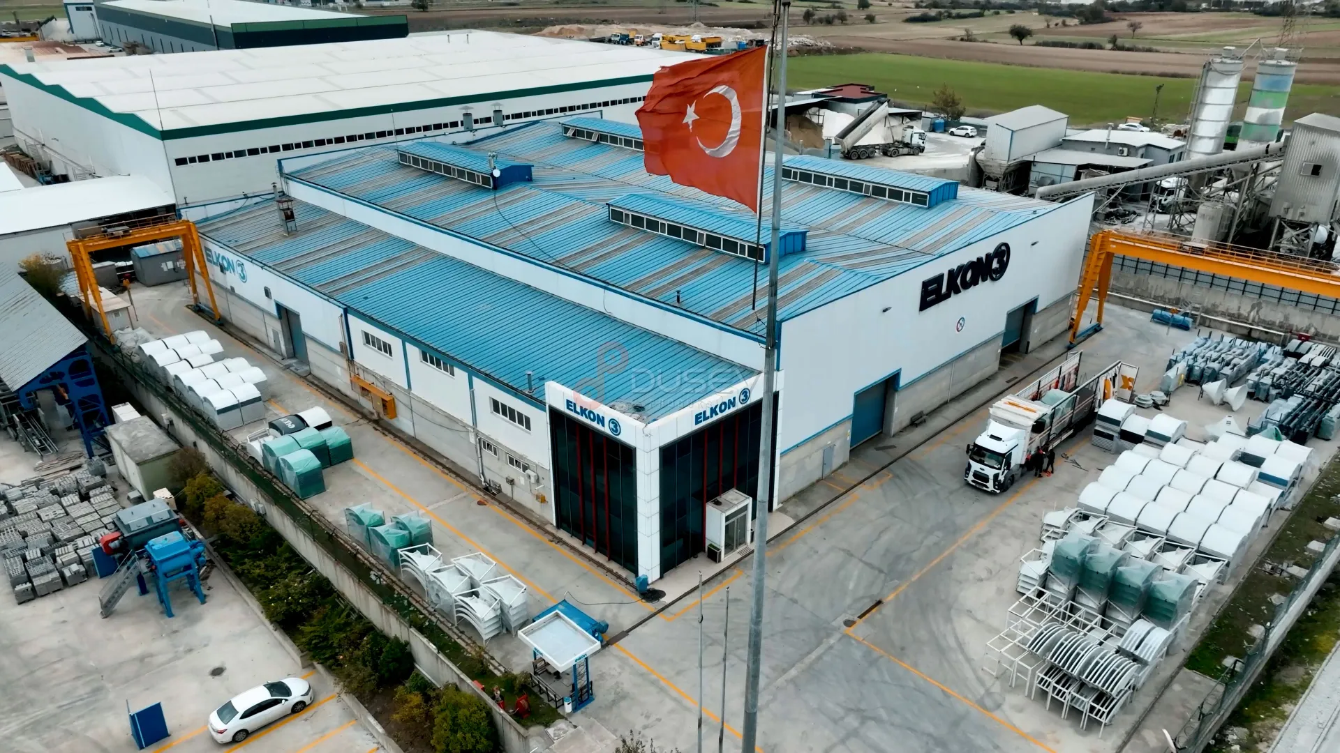 ELKON 3 Üretim Tesisi Çerkezköy: Profesyonel Havadan Görüntüleme ve Endüstriyel Tanıtım - 6