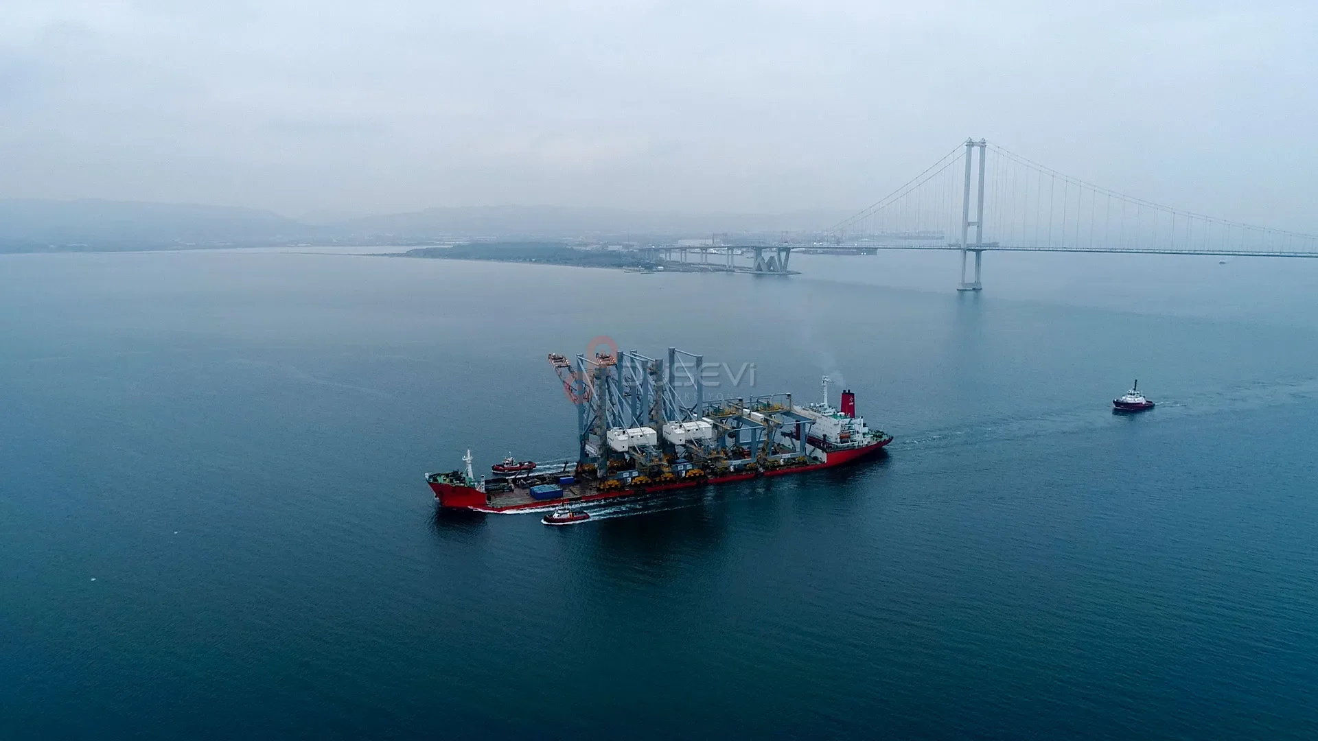 Osmangazi Köprüsü Gemi Geçişi ve Lojistik Hattı Drone Çekimi - 4