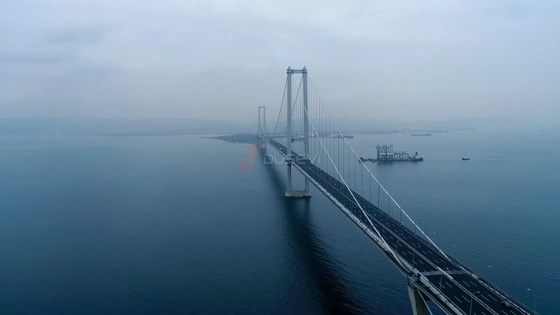 Osmangazi Köprüsü Gemi Geçişi ve Lojistik Hattı Drone Çekimi - 5