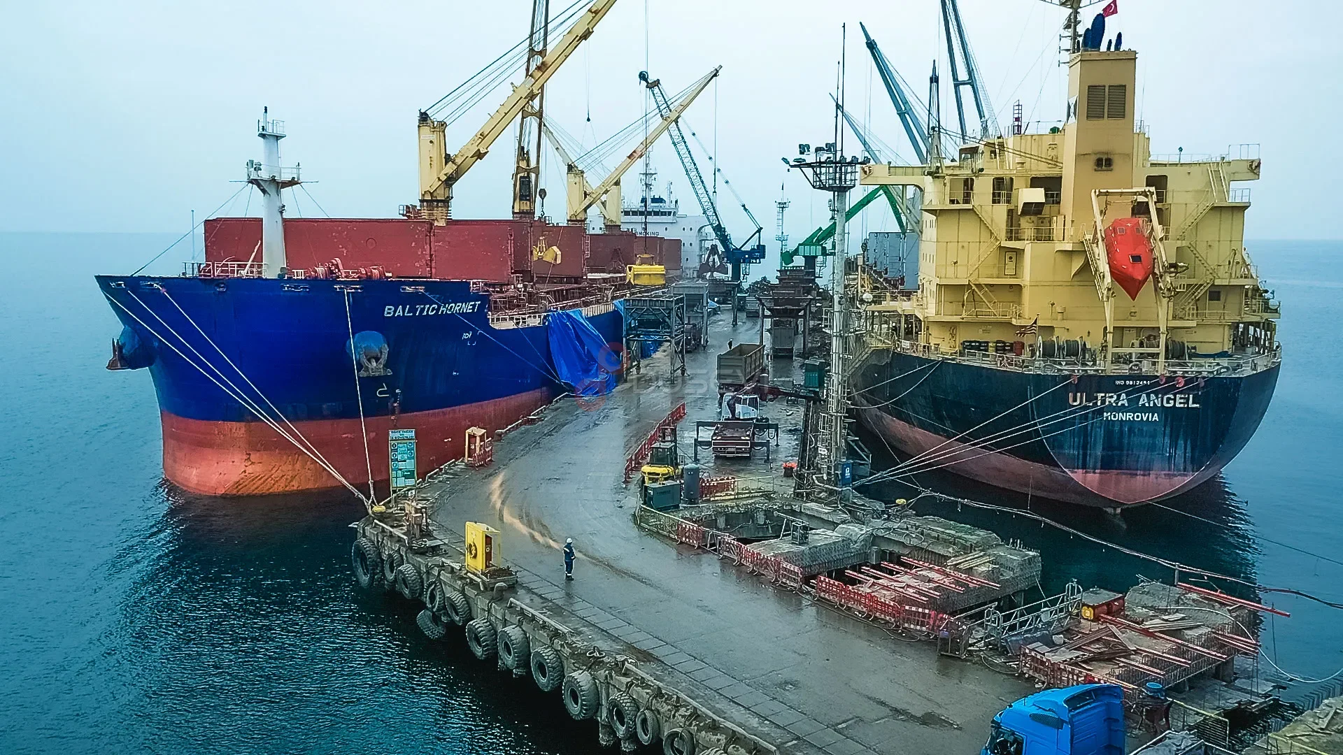 Marmaraereğlisi Martaş Limanı - Deniz Lojistiği ve Port Operasyonları Drone - 4