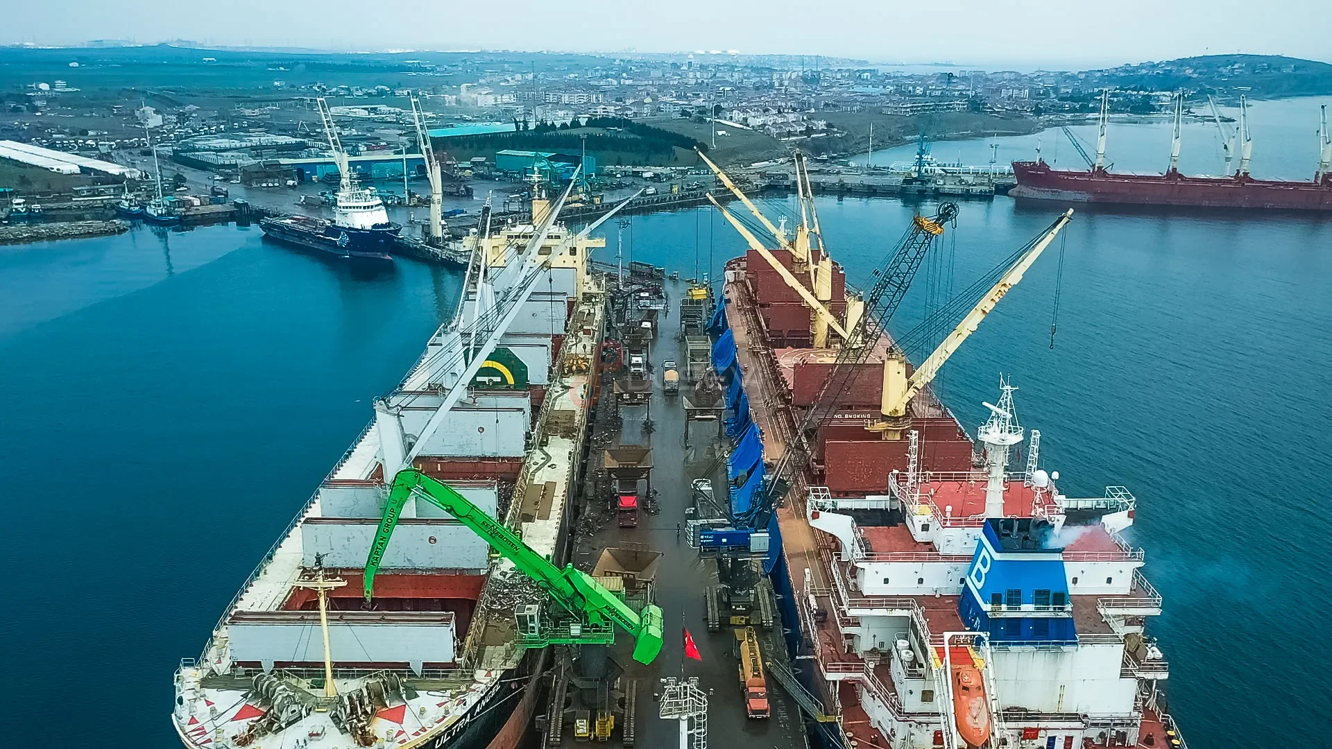 Marmaraereğlisi Martaş Limanı - Deniz Lojistiği ve Port Operasyonları Drone - 6