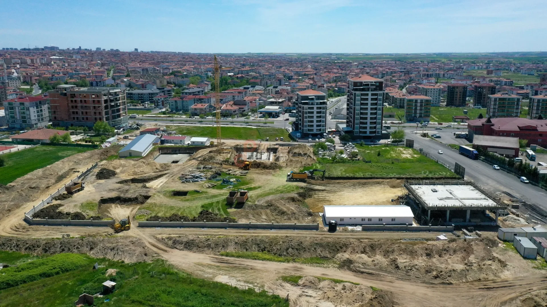 Çorlu İnşaat ve Fabrika Şantiyesi Profesyonel Drone ile İlerleme Takibi - 4
