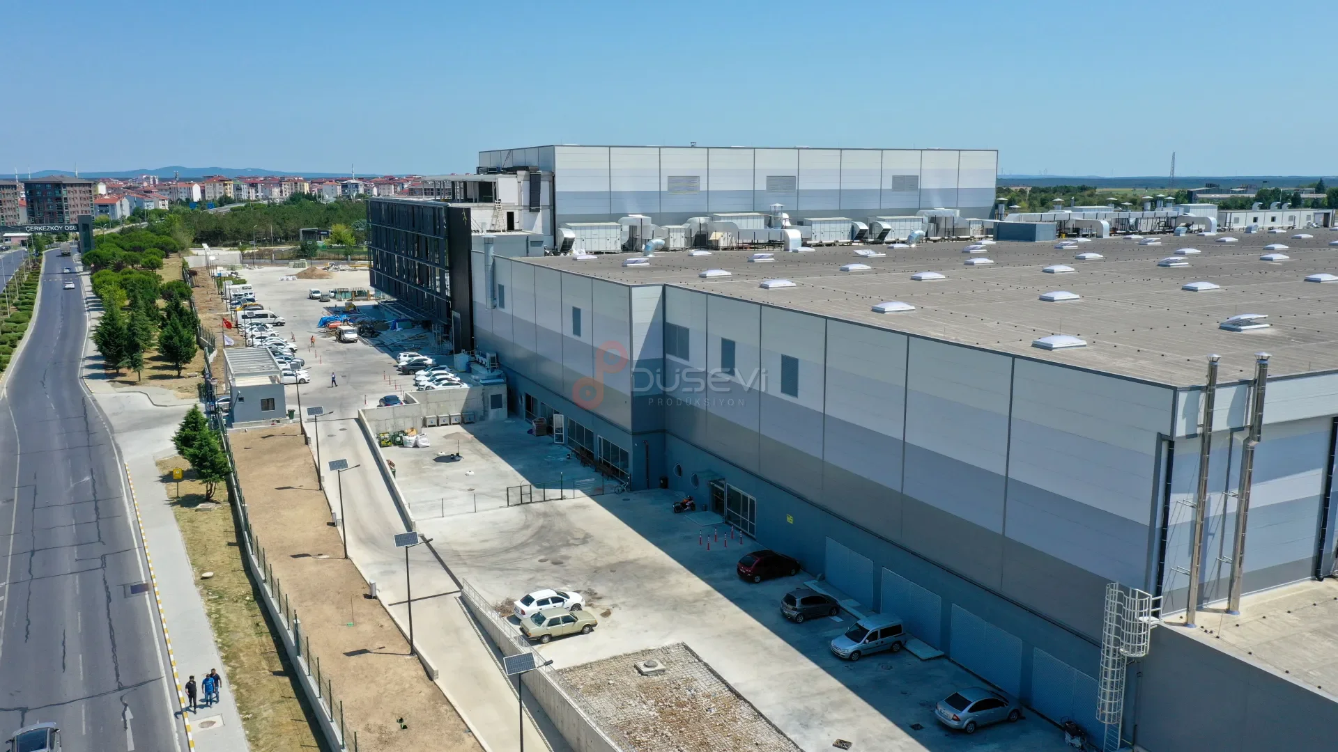 Çerkezköy OSB Fabrika ve Endüstriyel Tesis Profesyonel Drone Çekimi - 3