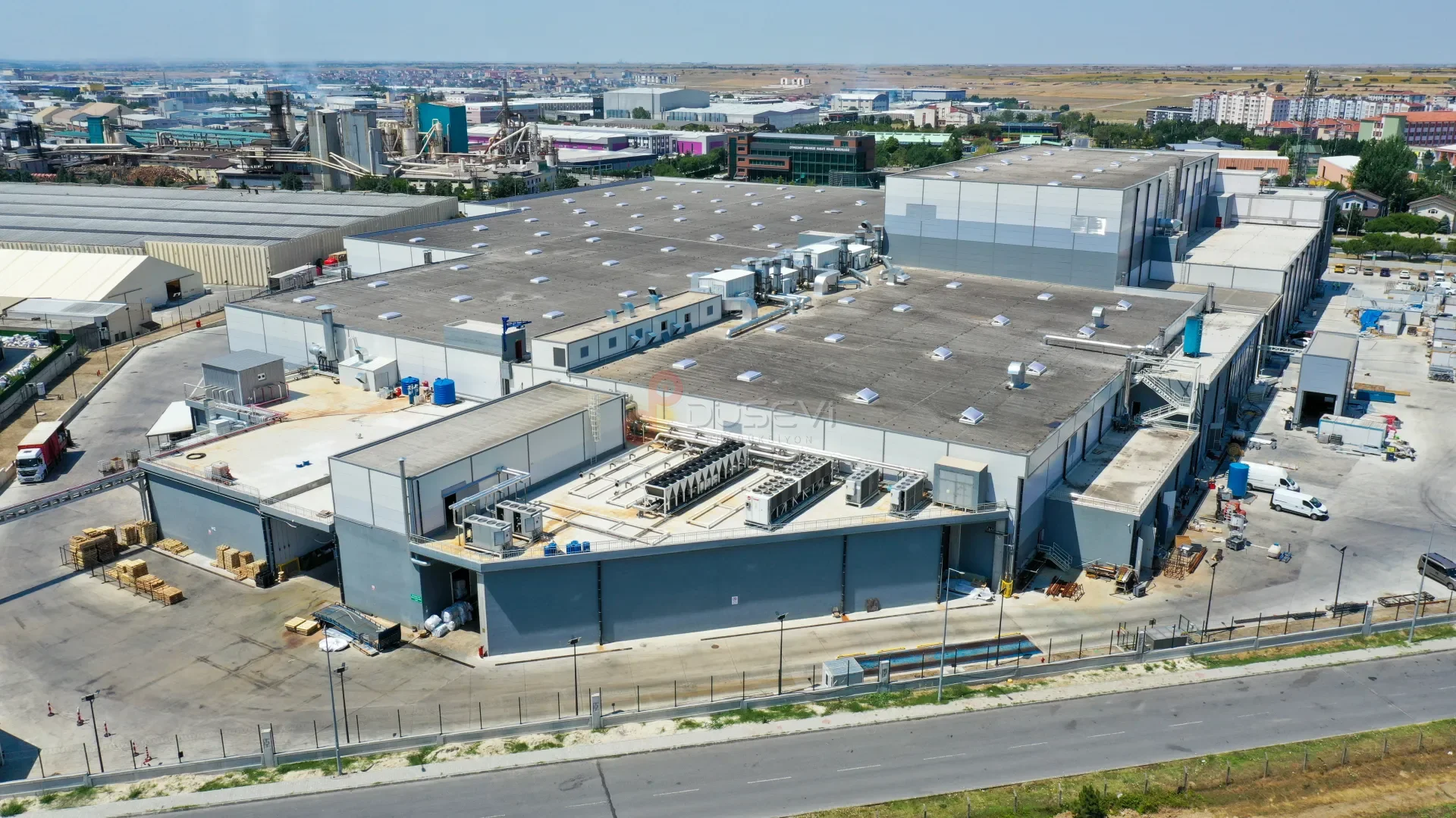 Çerkezköy OSB Fabrika ve Endüstriyel Tesis Profesyonel Drone Çekimi - 8
