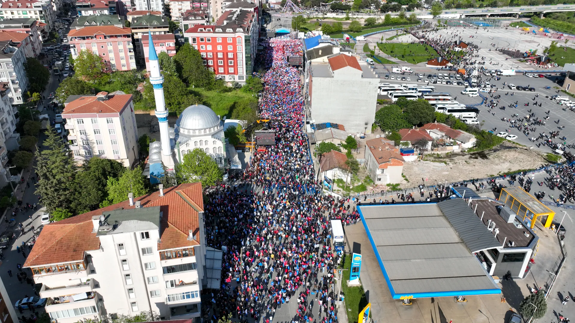 Siyasi Miting Drone Çekimi ve Canlı Yayın Prodüksiyonu | Çerkezköy - Tekirdağ - 4